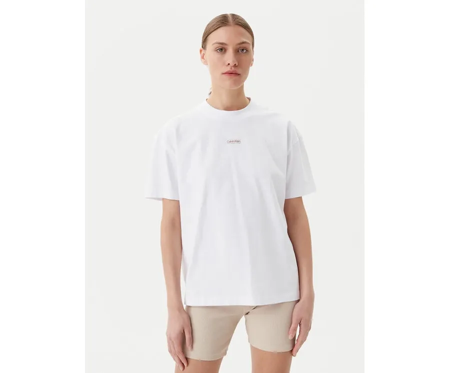 obrazek 1 Calvin Klein Jeans T-Shirt Placed Institutional J20J225539 Biały Relaxed Fit