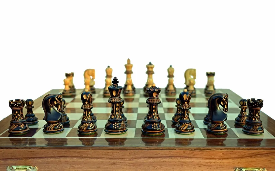 obrazek 5 Rewelacyjny drewniany pakiet do gry w szachy - The Chess Empire