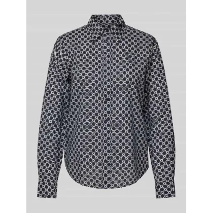 Zdjęcie Bluzka koszulowa o kroju regular fit z listwą guzikową na całej długości