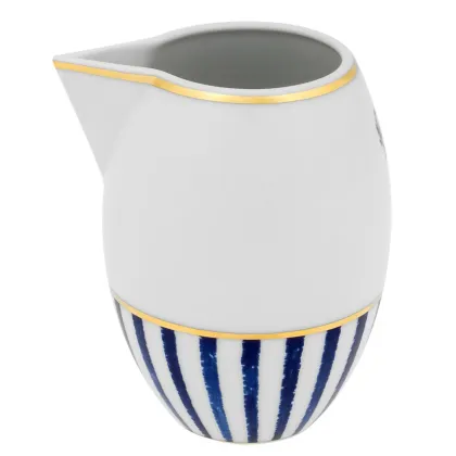 Zdjęcie Porcelanowy dzbanek na mleko Transatlântica z wyjątkowym granatowym wzorem i złotym wykończeniem - Vista Alegre