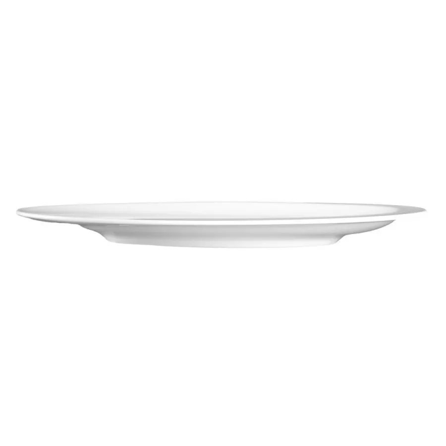 obrazek 2 Piękny porcelanowy okrągły talerz obiadowy 28 cm w kolorze białym - Seltmann Weiden