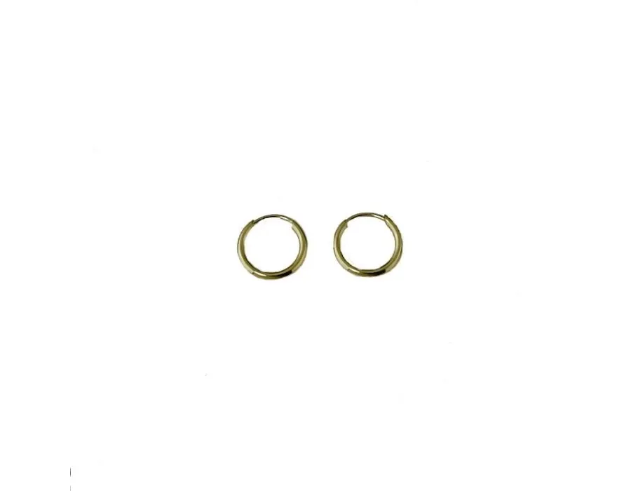 obrazek 1 Wyjątkowe okrągłe kolczyki z ukrytym haczykiem średnica 8mm.