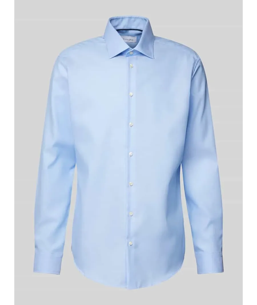 obrazek 1 Koszula biznesowa o kroju regular fit z kołnierzykiem typu kent