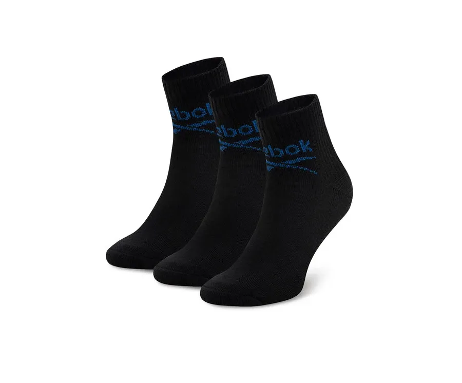 obrazek 1 Reebok Zestaw 3 par wysokich skarpet unisex R0255-SS24 (3-pack) Czarny