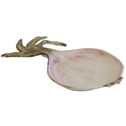 Zdjęcie Ceramiczny duży talerz w kształcie cebuli 44 cm - Virginia Casa