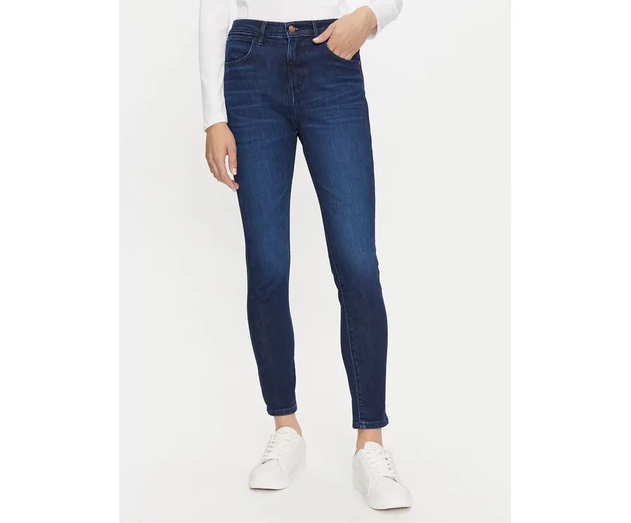 obrazek 1 Wrangler Jeansy 112358235 Granatowy Skinny Fit