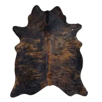 Zdjęcie Stylowy dywan z ciemniej skóry bydlęcej
