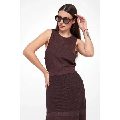 Zdjęcie Top damski błyszczący ELISABETTA FRANCHI Elisabetta Franchi