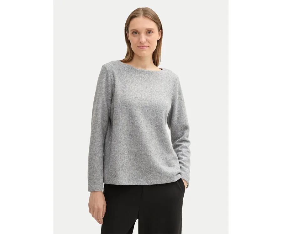 obrazek 1 Tom Tailor Sweter 1043168 Szary Regular Fit
