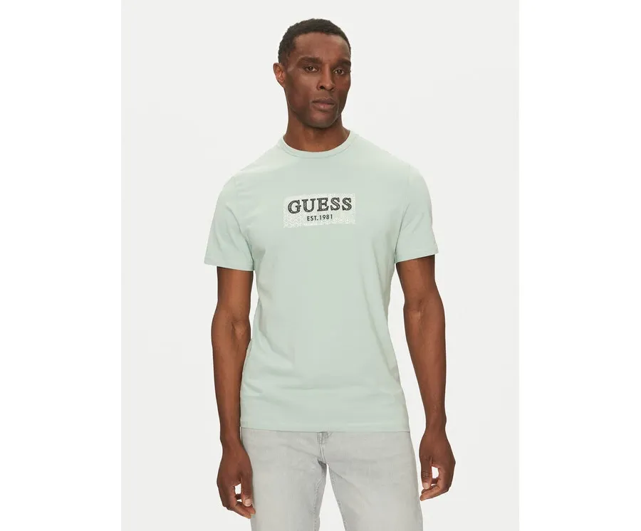 obrazek 1 Guess T-Shirt M5GI19 J1314 Zielony Regular Fit