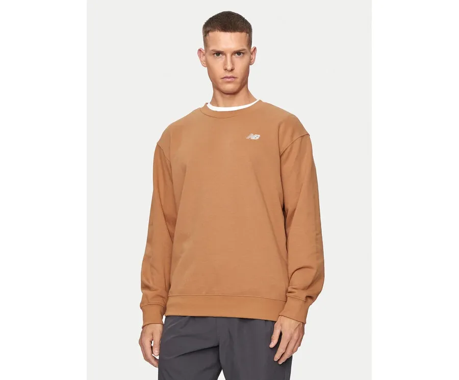obrazek 1 New Balance Bluza Small Logo MT41507 Brązowy Relaxed Fit