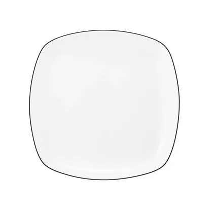 Zdjęcie Kwadratowy porcelanowy talerz na chleb 17,5 cm w stylu nowoczesnym - Seltmann Weiden