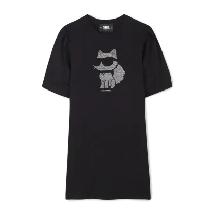 Zdjęcie Karl Lagerfeld Kids Sukienka codzienna Z30458 S Czarny Regular Fit