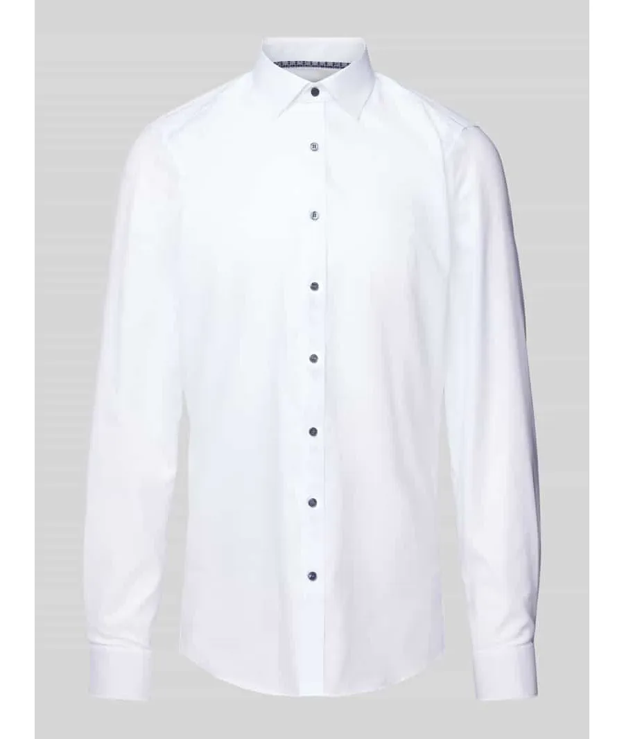 obrazek 1 Koszula biznesowa o kroju slim fit z delikatnej bawełny z bardzo długim rękawem model ‘NEW YORK’