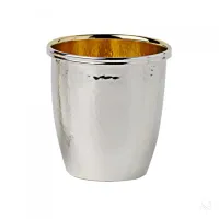 Zdjęcie Piękny platerowany srebrem złocony wewnątrz kubek dla dziecka – Zaramella Argenti