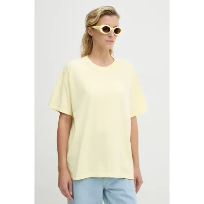 Zdjęcie Nanushka t-shirt bawełniany REECE damski kolor żółty NU24PFSH03511