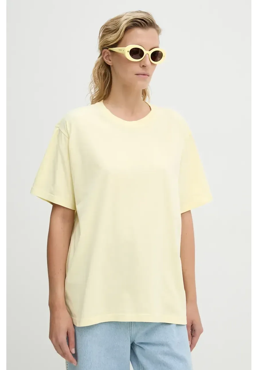 obrazek 1 Nanushka t-shirt bawełniany REECE damski kolor żółty NU24PFSH03511