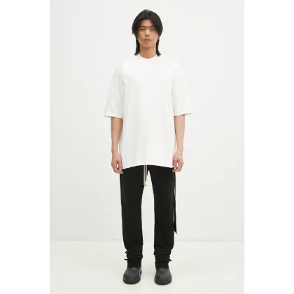 Zdjęcie Rick Owens t-shirt bawełniany Jumbo Ss T męski kolor beżowy gładki DU01E3274.RIG