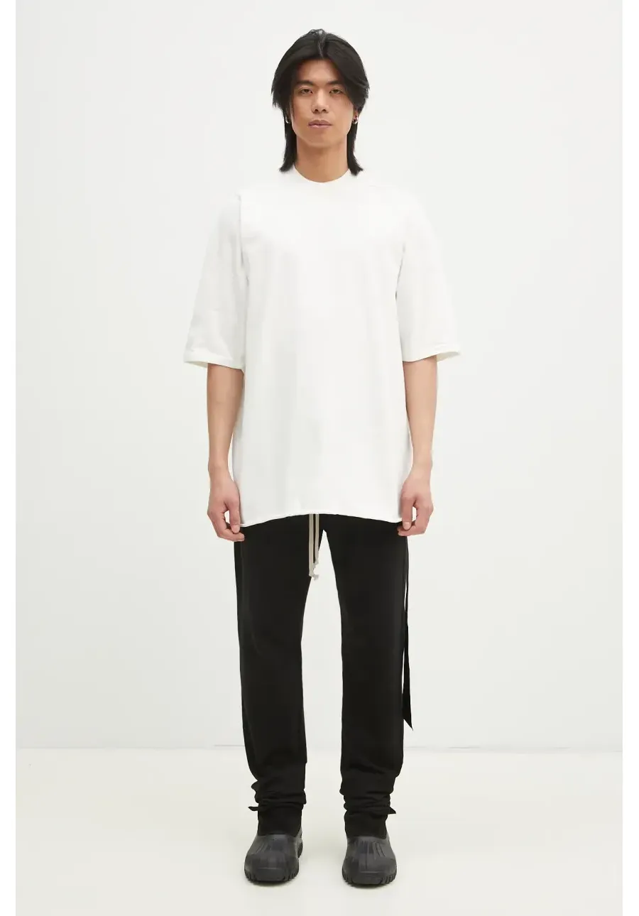 obrazek 1 Rick Owens t-shirt bawełniany Jumbo Ss T męski kolor beżowy gładki DU01E3274.RIG