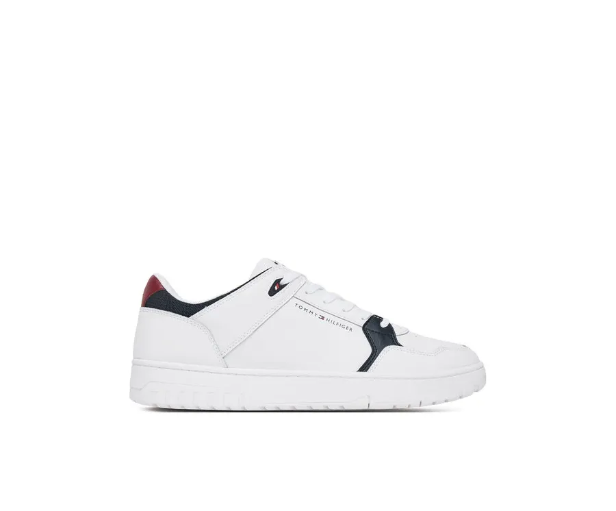 obrazek 1 Tommy Hilfiger Sneakersy Th Basket Core Lite Lth Mix FM0FM05518 Biały