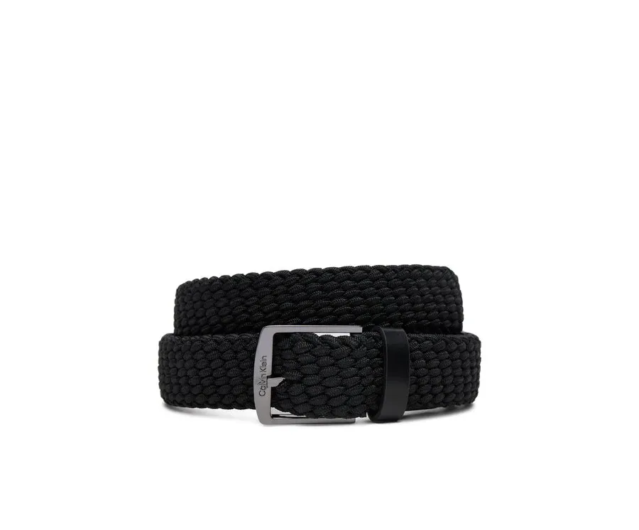 obrazek 1 Calvin Klein Pasek Męski Ck Casual Elastic Braided 35Mm K50K512839 Czarny