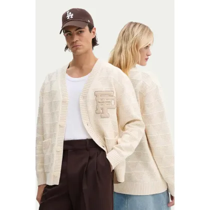 Zdjęcie Filling Pieces kardigan bawełniany kolor beżowy ciepły 83016989936
