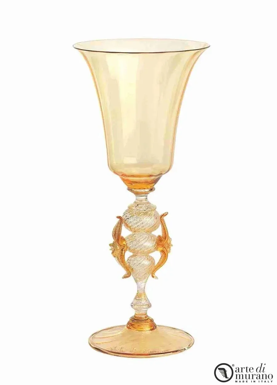 obrazek 1 Urokliwy kielich Murano ze złotem
