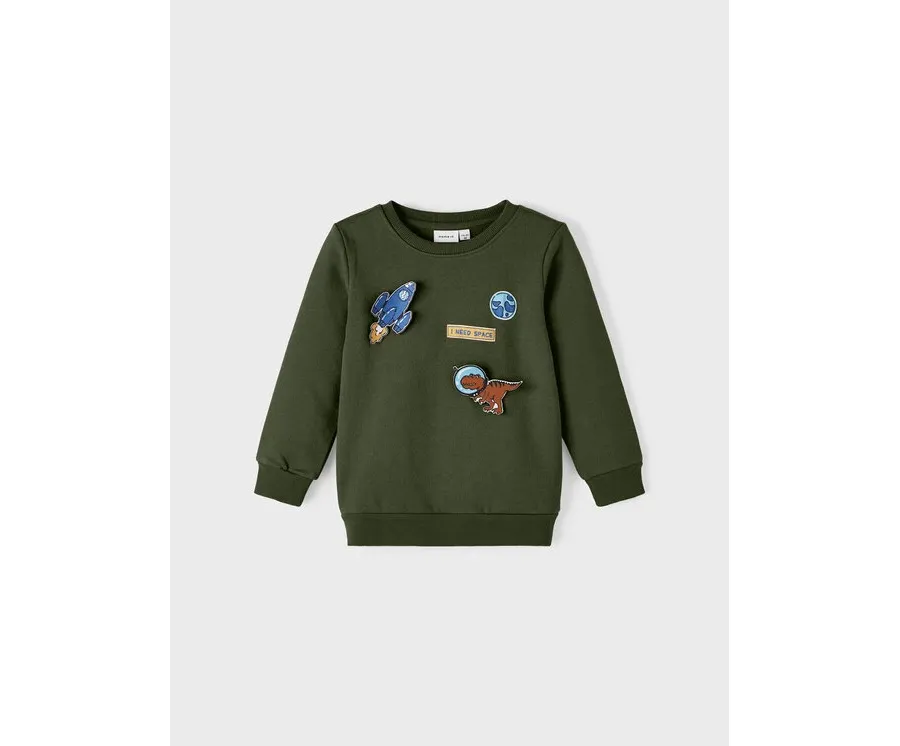 obrazek 1 NAME IT Bluza 13221575 Zielony Regular Fit