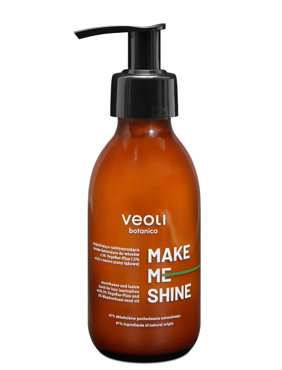 obrazek 1 Veoli Botanica Make Me Shine wygładzająco-nabłyszczająca Maska laminująca do włosów 140 ml 140 ml