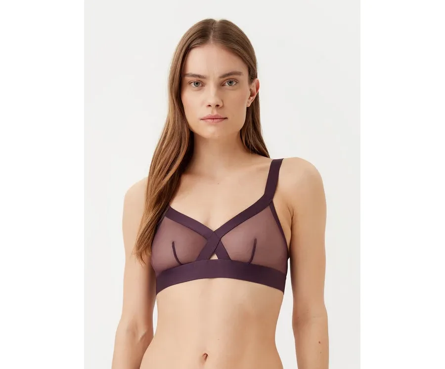 obrazek 1 DKNY Biustonosz bezfiszbinowy DK4084 Fioletowy