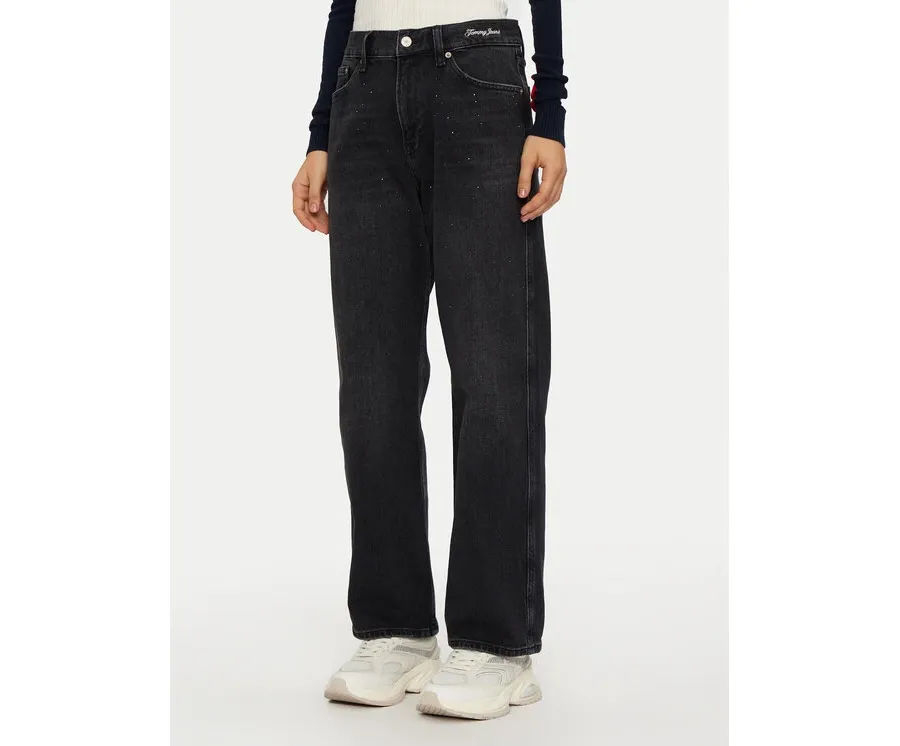 obrazek 1 Tommy Jeans Jeansy Betsy DW0DW19739 Czarny Wide Leg