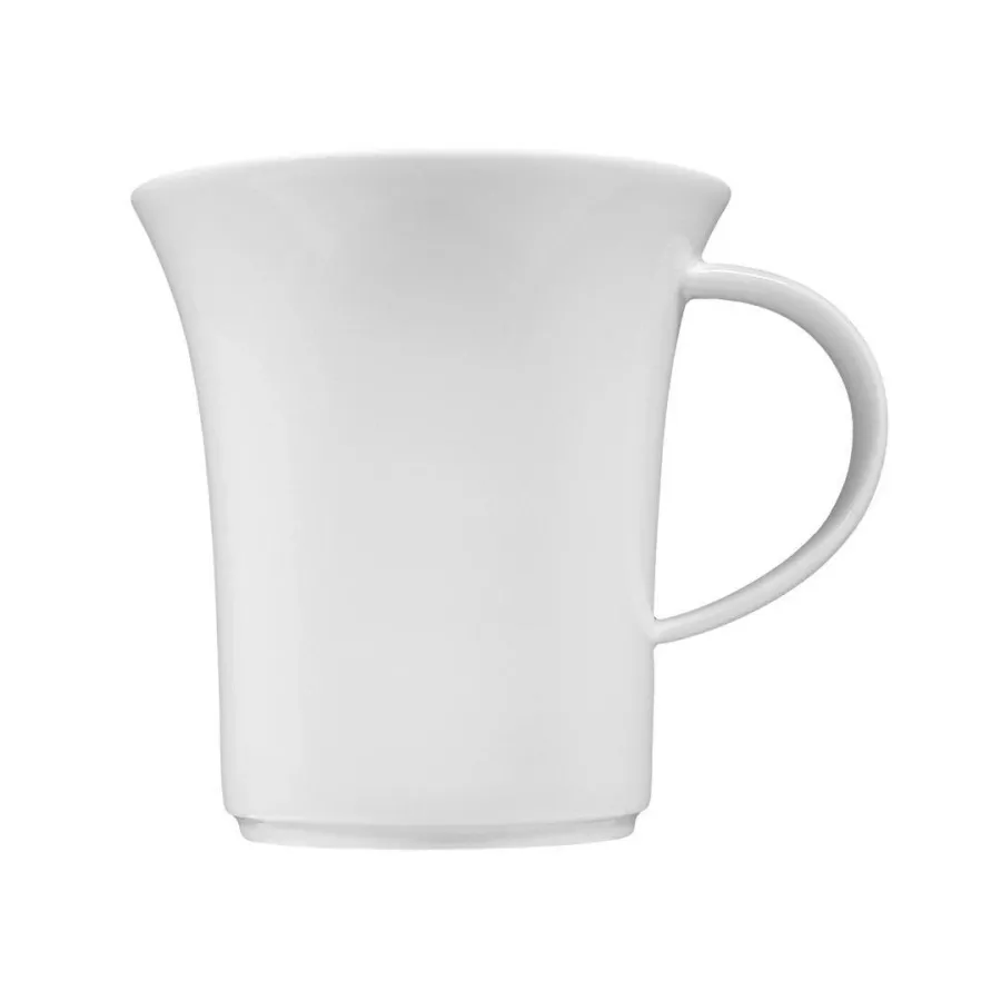 obrazek 2 Biały porcelanowy kubek o nowoczesnym kształcie – Tettau