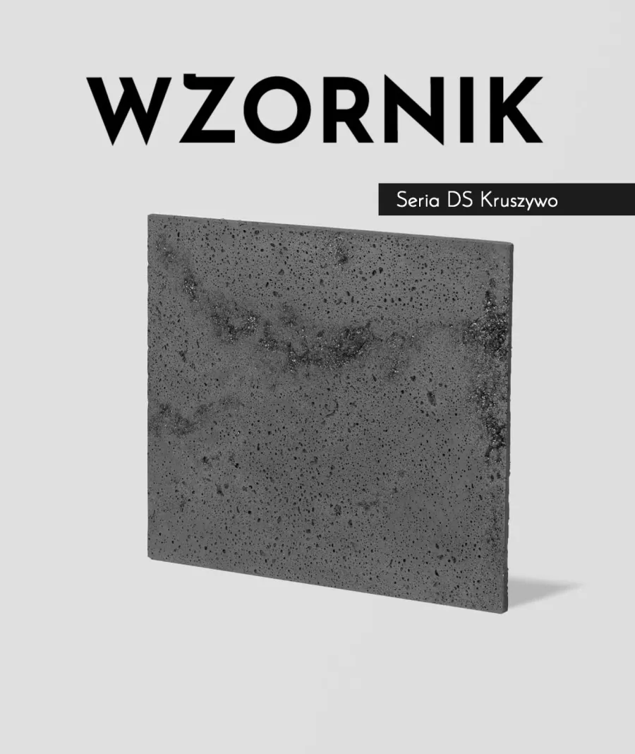 obrazek 1 Wzornik DS - (antracyt, czarne kruszywo, duża porowatość) - beton architektoniczny