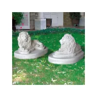 Picture Sculpture of a pair of lions Mauritania - Italpark