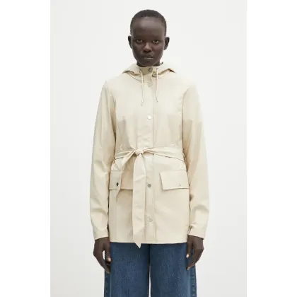 Zdjęcie Rains kurtka Curve Jacket W3 kolor beżowy przejściowa 12100.26