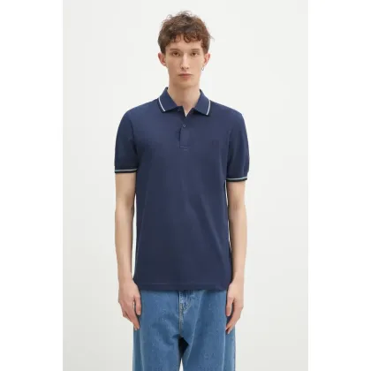 Zdjęcie Fred Perry polo bawełniane kolor granatowy z aplikacją M3600.Y21