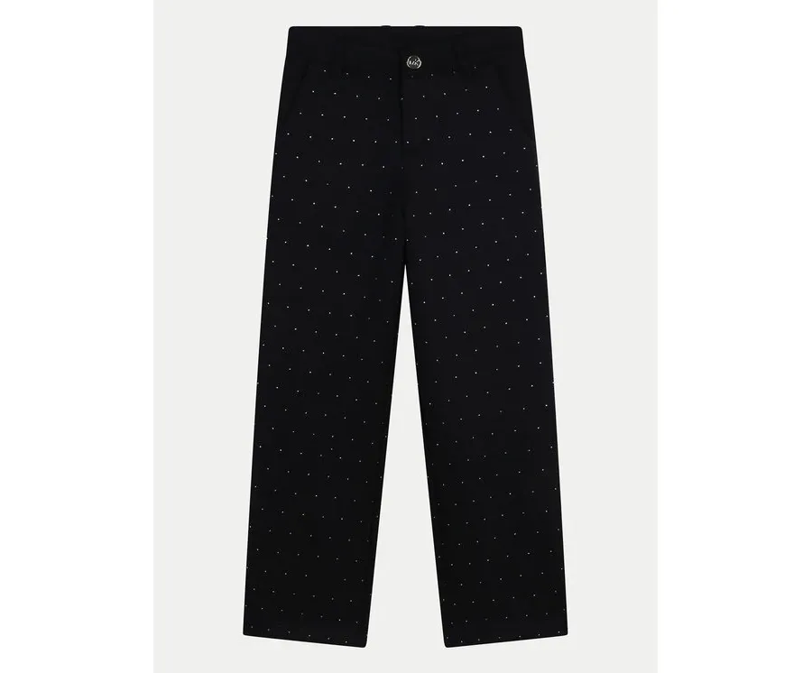 obrazek 1 MICHAEL KORS KIDS Spodnie materiałowe R30179 M Czarny Wide Leg