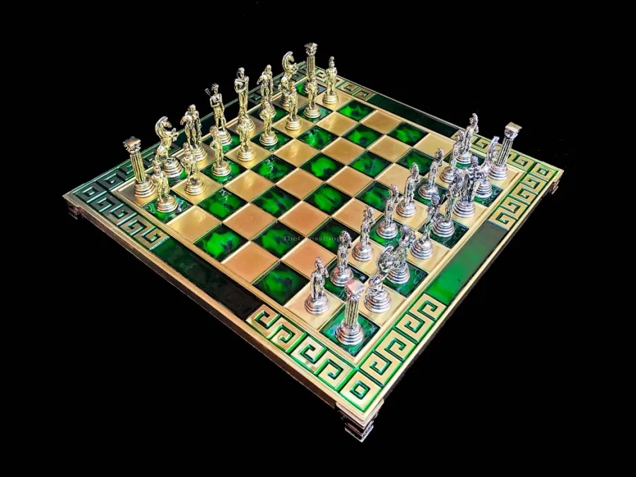 obrazek 1 Charakterystyczny komplet szachowy w stylu greckim - The Chess Empire