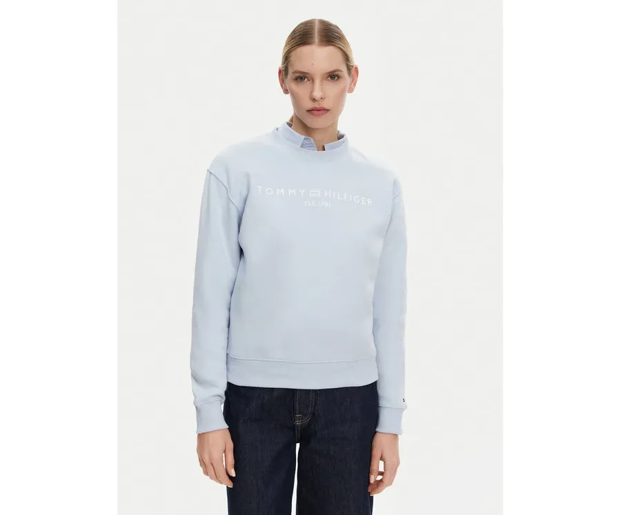 obrazek 1 Tommy Hilfiger Bluza WW0WW39791 Błękitny Relaxed Fit