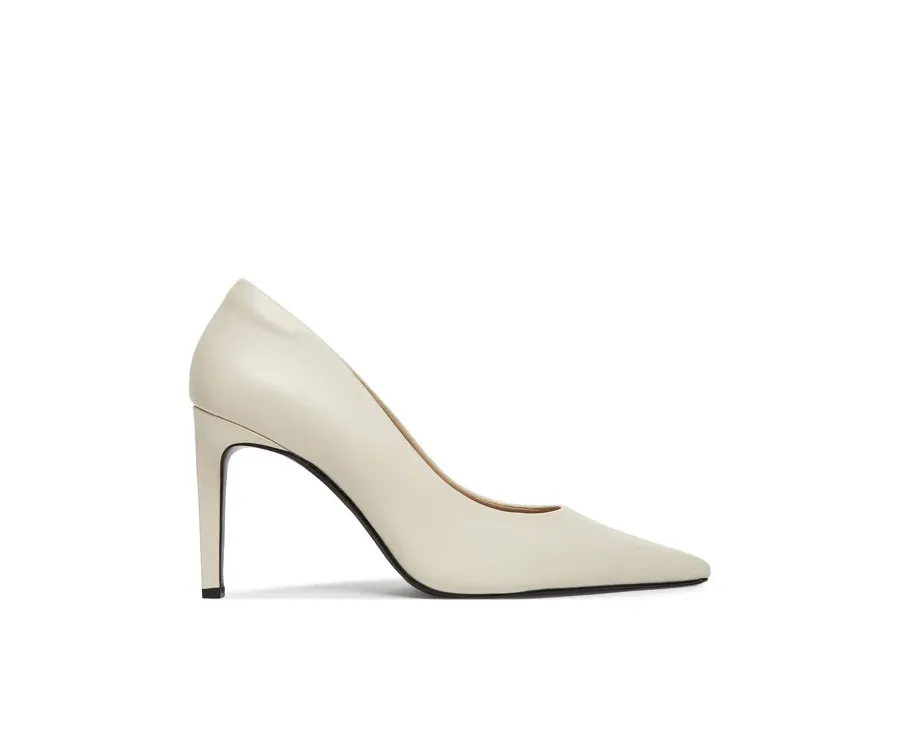 obrazek 1 Calvin Klein Szpilki Pump 90 Pointy Hw Bar Lth HW0HW02527 Beżowy