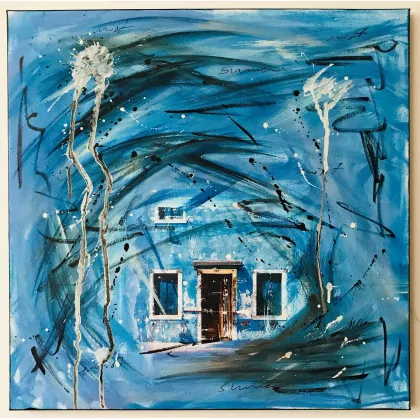 Zdjęcie Summer mist, mixed media na płótnie