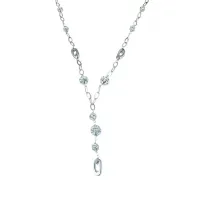 Picture Stylish choker with resin balls, oval pendant cm.45