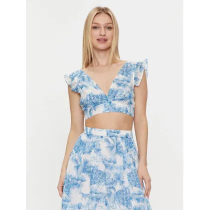 Zdjęcie Iconique Bluzka Linda IC24-052 Niebieski Slim Fit