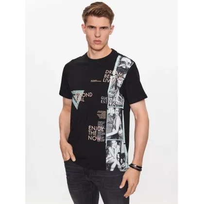 Zdjęcie Guess T-Shirt M3YI18 K8FQ4 Czarny Regular Fit