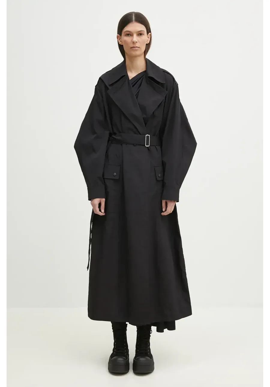 obrazek 1 Kenzo płaszcz damski kolor czarny przejściowy FF52MA2249OK.99