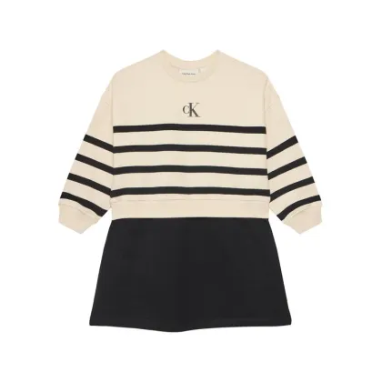 Zdjęcie Calvin Klein Jeans Sukienka dzianinowa IG0IG02963 M Beżowy Relaxed Fit