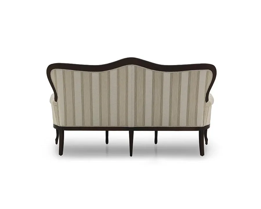 obrazek 2 Wygodna sofa w stylu Ludwika Filipa strukturze drewna bukowego - Sevensedie