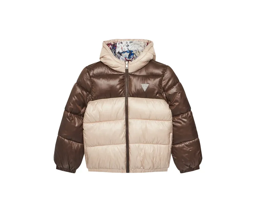 obrazek 1 Guess Kurtka zimowa L5YL00 WEGY0 Beżowy Regular Fit