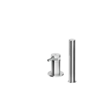 Zdjęcie Funkcjonalna bateria jednouchwytowa z prysznicem ręcznym do wanny łazienkowej