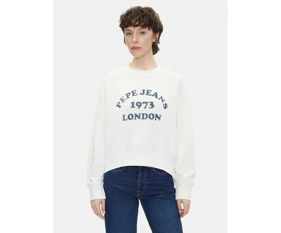 obrazek 1 Pepe Jeans Bluza Venus PL581487 Écru Loose Fit